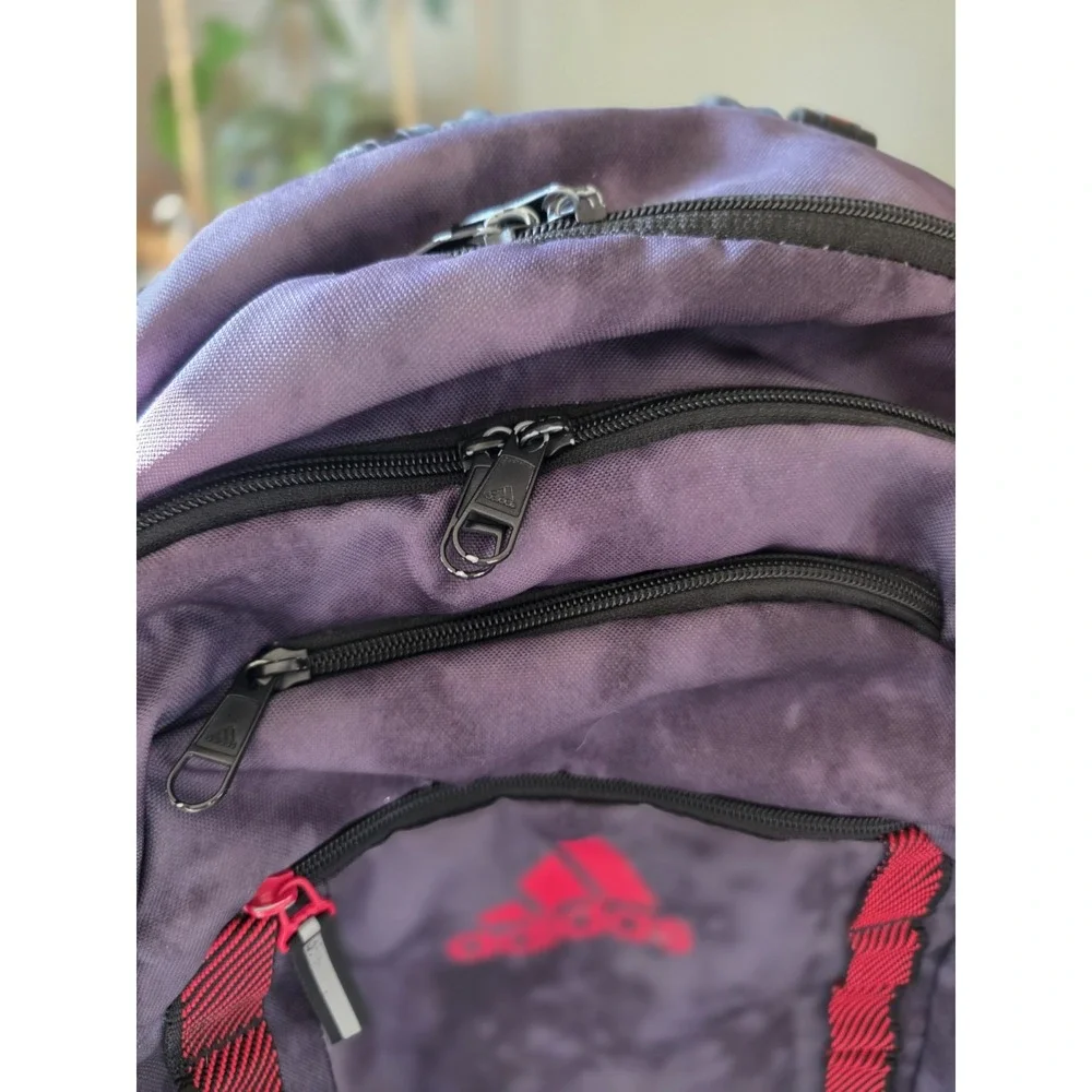 ADIDAS Red/Gray ATHLETIC BACKPACK Soccer Gym Gear Bag Travel Skater‎ gorpcore